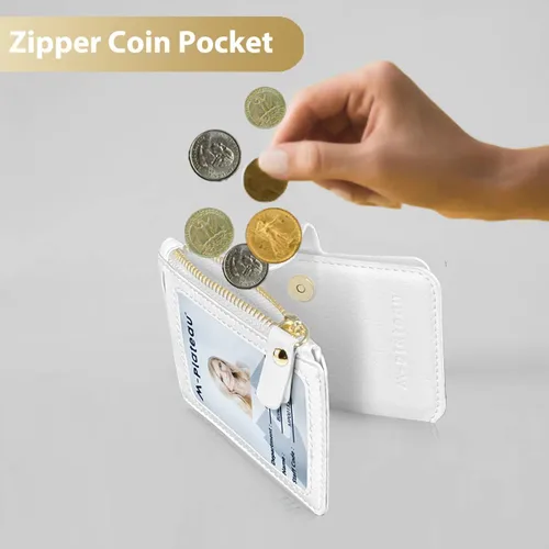 Miniatura 7 de M-Plateau Estuches para tarjetas, fundas de cuero para tarjetas e identificación, tarjetero para tarjetas de crédito, cartera pequeña para tarjetas