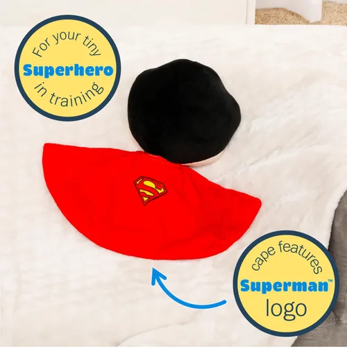 Miniatura 4 de Kids Preferred DC Comics Superman - Animal de peluche suave y abrazable para niños pequeños y niñas, regalo para niños, hombre de acero, 11.5