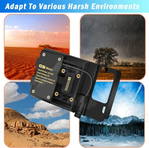 Miniatura 6 de R&P para BMW R1200GS Soporte de navegación para teléfono móvil ADV F700 800GS CRF1000L África Twin para Honda motocicleta USB carga 12MM montaje