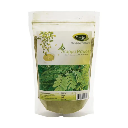 Thanjai Natural Arappu Polvo 8.82 oz Bolsa 100% Natural Albizia Amara Arappu Polvo Tradicional Lavado de Cabello y Acondicionador de Cabello