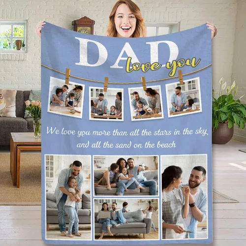 Miniatura 9 de Regalos de novia para San Valentín, collages de fotos personalizados en mantas, regalos de cumpleaños para mamá, novia, esposa, manta suave