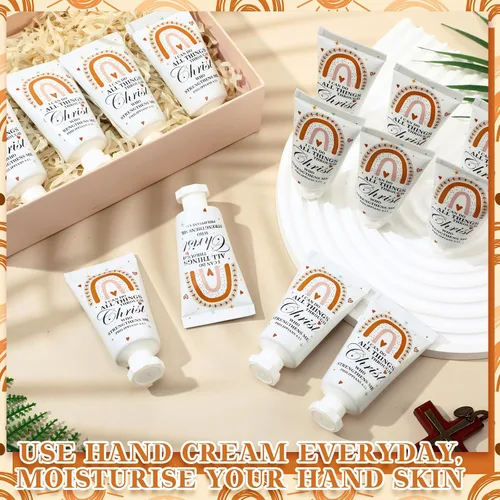 Miniatura 6 de Paquete de 50 lociones cristianas para manos, regalos a granel para mujeres, regalos para el Día de la Madre, mini loción de mano de viaje