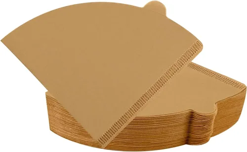 V60 Filtros de café, filtros de café en cono #2, filtro natural sin blanquear para verter sobre café compatible con gotero y cafetera V60, 1-4 tazas