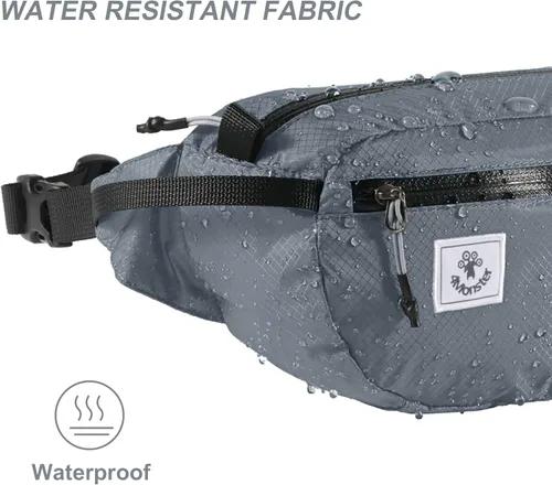Miniatura 4 de 4Monster Riñoneras de Senderismo Portátiles, Bolsa de Cintura Resistente al Agua con Correa Ajustable, Bolsa de Pecho de Cruz Ligera y Esbelta
