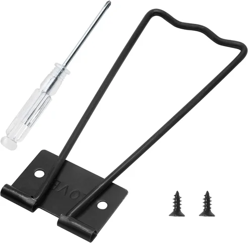Miniatura 7 de 10 piezas de caballete trasero, marco de fotos de hierro de 4.39 pulgadas con tornillos y destornillador (negro)