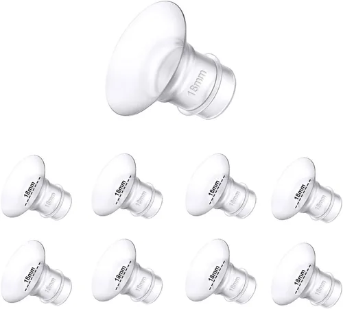 Miniatura 10 de Insertos de brida de 15 mm y 17 mm para Medela, pantallas/bridas Spectra de 24 mm, compatibles con TSRETE, CPPSLEE, extractor de leche ponible