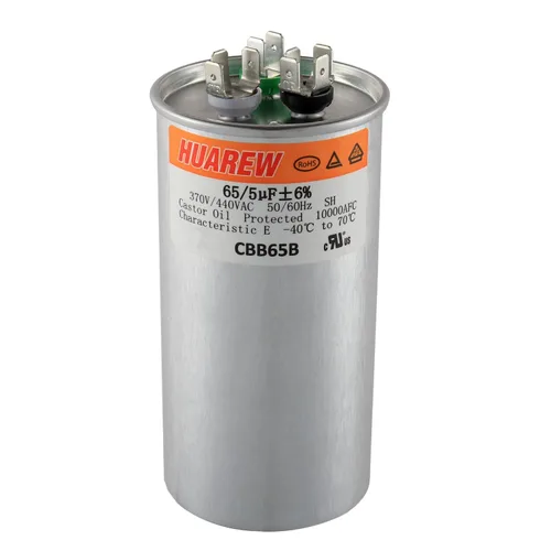 Miniatura 9 de 40/5 uF 40+5 MFD ±6% 370V/440V CBB65B Condensador de CA de Doble Funcionamiento Redondo de Reemplazo 40 5 uF MFD 370 440 Voltios VCA para Arranque