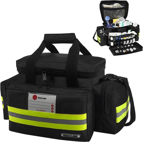Miniatura 9 de REDCUBE Bolsa de emergencia – Bolsas de primeros auxilios vacías – Bolsa de primeros auxilios para traumas, kit profesional de múltiples Rojo