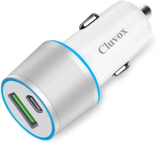 Miniatura 8 de Adaptador de cargador de coche USB C de 38 W, 20 W rápido USB-C y puertos QC3.0 rápidos de 18 W, adaptador de encendedor de cigarrillos de 12 V