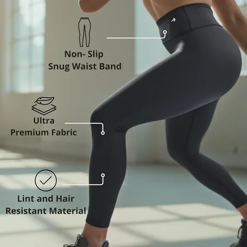 Miniatura 4 de CompressionZ - Leggings de compresión de cintura alta para mujer, para hacer yoga, correr, ir al gimnasio, fitness y entrenar a diario, pantalones