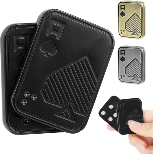 Miniatura 14 de ITOKEY Juguetes para ansiedad, juguetes deslizantes de metal EDC, juguete antiestrés EDC para aliviar el estrés, juguetes magnéticos de metal