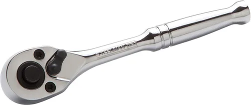 Steelman - Trinquete de 72 dientes de 1/4 pulgadas, botón de liberación rápida, mango contorneado cómodo