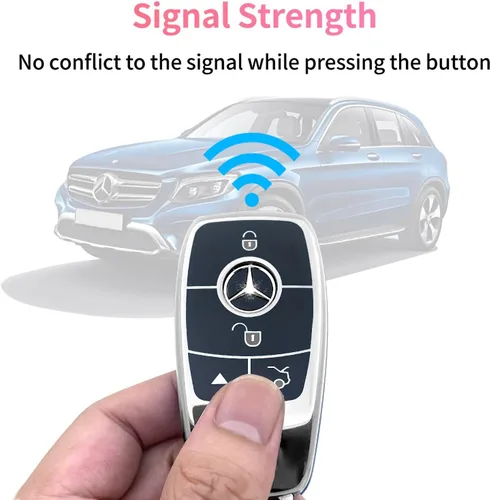 Miniatura 5 de Creativity Adecuado para llaves de Mercedes Benz. La caja de llaves de TPU suave avanzada es compatible con CLS CLA GLA AMG A C E S G GLC GLE GLS M