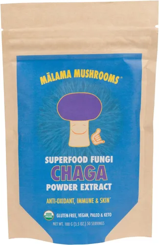 Miniatura 7 de Polvo de extracto de 8 hongos por Malama, mezcla orgánica de hongos corporales con melena de león, reishi, cordyceps, chaga, cola de pavo