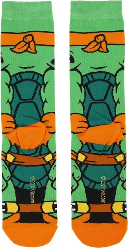 Miniatura 3 de Bioworld Teenage Mutant Ninja Turtles Animigos Mens Crew Socks