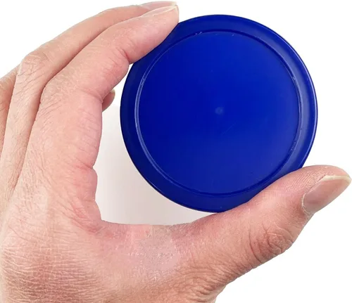 Miniatura 4 de Paquete de 12 discos de hockey de aire de 2.5 pulgadas para mesa de tamaño pequeño Azul
