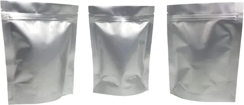 Miniatura 2 de Bolsas/bolsas resellables de Mylar de pie, 7.5 mil, 5 x 7 x 3 pulgadas, bolsa de refuerzo forrada de aluminio genuino para alimentos a largo plazo