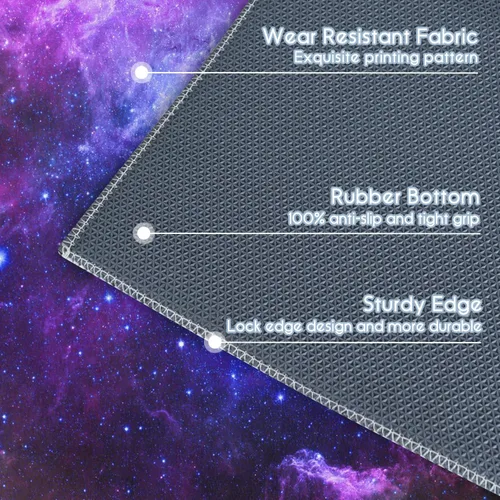 Miniatura 7 de Tapete para silla de juegos para alfombra de suelo de madera dura y baldosas, alfombra de juegos de 36"x48" para sala de juegos, alfombra galaxia
