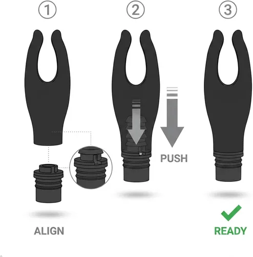 Miniatura 3 de Fascia - Cabeza de pistola de masaje, cabeza reemplazable, 4 dedos, mano artificial, de silicona, accesorios para máquinas para adultos, calibre