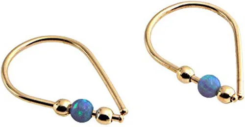 Miniatura 18 de 13mm de plata de ley 20 GA Aretes de aro invertidos colgantes de lágrima hipoalergénicos ligeros con hilo para mujer