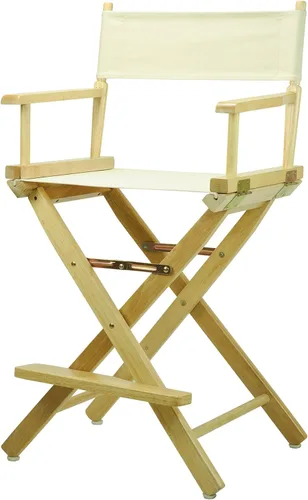 Miniatura 33 de Casual Home - Silla de director de 24 in, marco de roble miel, con lona color verde cazador, altura de mostrador Marco de roble miel - Madera maciza
