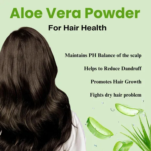 Miniatura 5 de Aloe Vera en polvo orgánico – 227 g (8 oz) Aloe Vera en polvo para cabello y cara Aloe Barbadensis AloeVera, cuidado natural del cabello