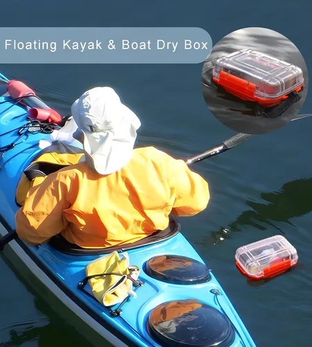 Miniatura 4 de Pequeña caja impermeable mini caja seca contenedor impermeable, caja de almacenamiento hermética, pequeñas cajas impermeables para kayak, canotaje