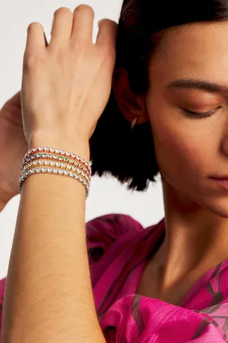 Miniatura 5 de Ted Baker London Melrah Icon - Pulsera de tenis ajustable de cristal para mujer