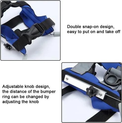 Miniatura 4 de Anillo ciego para perro, arnés ciego ajustable para perro, parachoques ciego para proteger gatos y perros con ceguera, visión borrosa, ojos enfermos
