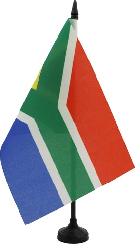 Miniatura 256 de AZ FLAG Sierra Leone Bandera de mesa 5'' x 8'' - Bandera de escritorio de Sierra Leona 21 x 14 cm - Bastón y base de plástico negro