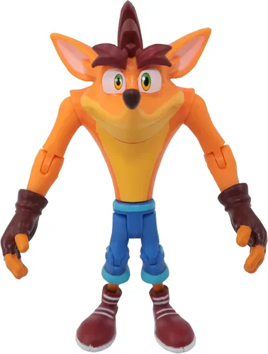 Miniatura 7 de Crash Bandicoot Bandai Figuras de acción 4 unidades con máscara Paquete de 4 juguetes de 4.3 in con máscara y accesorios de soporte Figuras