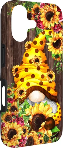 Miniatura 3 de Yellow Sunflower Gnome for Women Cute Summer Flower Pattern Case for iPhone 17