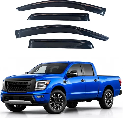 Miniatura 285 de IG - Visera para ventana para Ford Bronco y F150-F350 1980-1996, deflector lateral tipo cinta adhesiva, resistente, contra lluvia y viento