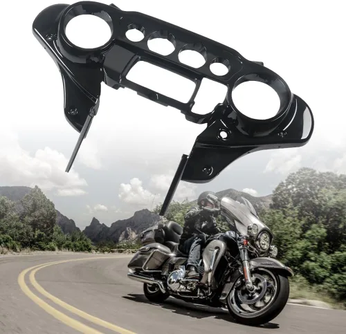 Miniatura 5 de Carenado interior de murciélago delantero negro brillante para Harley Davidson Touring Street Glide Electra Glide FLHT Ultra Classic 2014-2022
