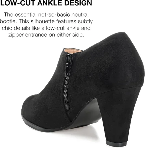 Miniatura 3 de Journee Collection Botines de tobillo de corte bajo con suela cómoda para mujer