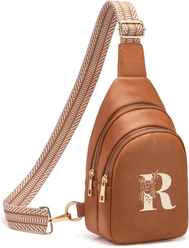 Miniatura 68 de Viverte Bolsas Cruzadas para Mujeres Bolso de Hombro Inicial Riñoneras Personalizadas Regalos para Mamá Mujer Esposa