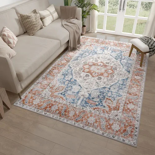 Miniatura 7 de Hargiis Alfombra de área, 2 x 3, antideslizante, lavable, alfombra para puerta interior, alfombra para dormitorio, cocina, entrada o baño, alfombra