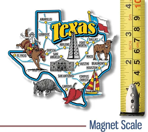 Miniatura 2 de Imán de mapa estatal jumbo