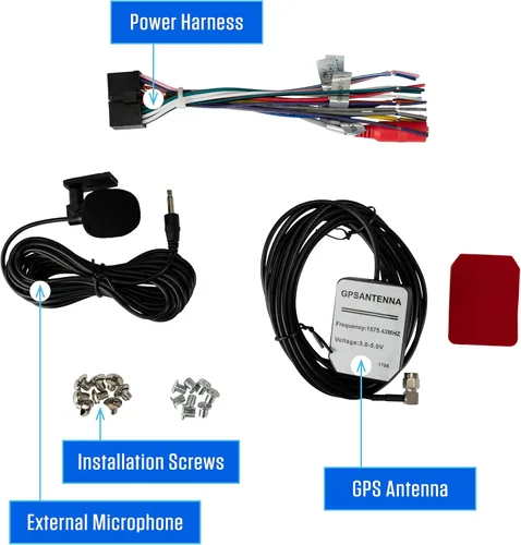 Miniatura 8 de JENSEN J3CA7W-BUC 7 pulgadas certificado Apple CarPlay Android Auto con cable o inalámbrico Pantalla táctil doble DIN Radio estéreo para coche