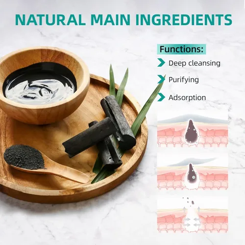 Miniatura 5 de Mascarilla para Puntos Negros Removedor, Mascarillas para La Cara Facial, Crema para Puntos Negros en La Cara, Removedor de Cabeza Blanca Negra