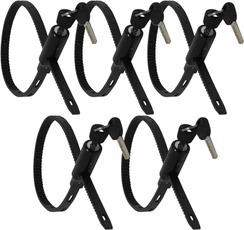 Miniatura 11 de Urban August Cerradura de Brida Ajustable para Gabinete, Refrigerador, Bicicleta, Cochecito, Casco, Patineta, Equipaje - Cerradura Multiusos