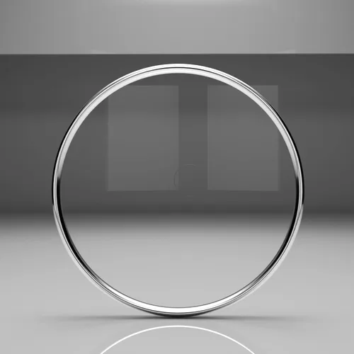 Miniatura 4 de Metal Factory Anillo de plata de ley de 0.079 pulgadas de alto pulido con cúpula lisa resistente al deslustre y ajuste cómodo