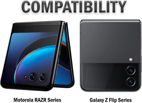 Miniatura 6 de Nakedcellphone - Funda para Motorola RAZR 2026 Flip Phone, piel vegana vertical [trabilla para cinturón, clip de metal, cierre magnético] para Moto