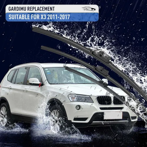 Miniatura 2 de Escobillas de limpiaparabrisas delanteras y traseras, 3 piezas de escobillas de limpiaparabrisas delanteras y traseras de repuesto para BMW X3 F25