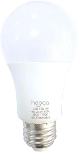 Miniatura 3 de hooga Bombilla para dormir, bombillas ámbar para terapia del sueño, bloqueo de luz azul, bombillas tenues de 1600 K equivalentes a 7 W, luz calmante