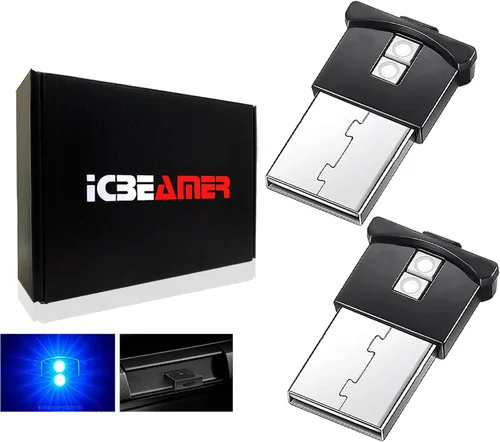 Miniatura 41 de ICBEAMER Smart USB 1-Paquete (Azul) Luz de Noche LED Automática Plug-in Miniatura para Coche, Van, Pickup, Camión, Interior, Maletero, Iluminación