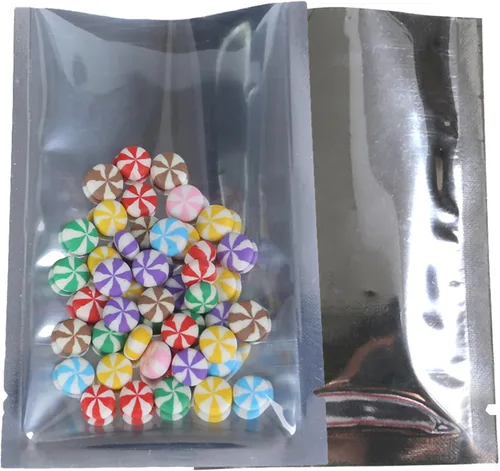 Miniatura 26 de QQ Studio 100 bolsas metálicas de Mylar con parte superior abierta y sellables (6x9cm (2.3x3.5"), 100x Kraft) 100 papel estraz