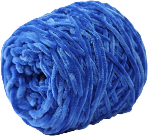 Miniatura 19 de Hilo de punto grueso negro, hilo de terciopelo de felpilla, hilo de chenilla gruesa 100% poliéster, tejido de brazo, tejido a mano, tejido