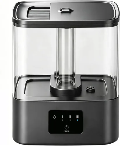 KZF Humidificadores de llenado superior de 4 L para dormitorio y tiempo de funcionamiento de 60 horas, humidificador de niebla fría, 3 niveles de