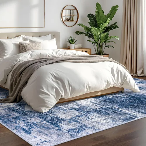 Miniatura 1142 de IOHOUZE Alfombra abstracta lavable de 3 x 12 pies para pasillos, antideslizante para cocina, camino de entrada de lana sintética para interiores